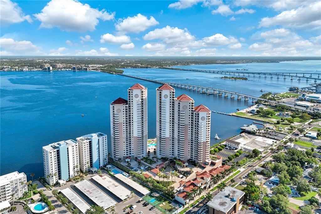 2104 West First Street, Unit 1404 Fort Myers, FL 33901 - Photo 33 of 33 a view of a city and ocean view