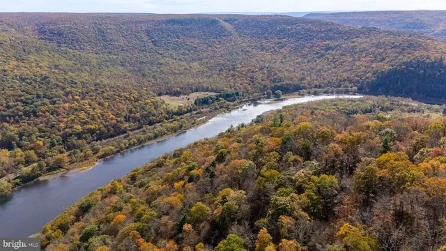 a view of a lake and a yard