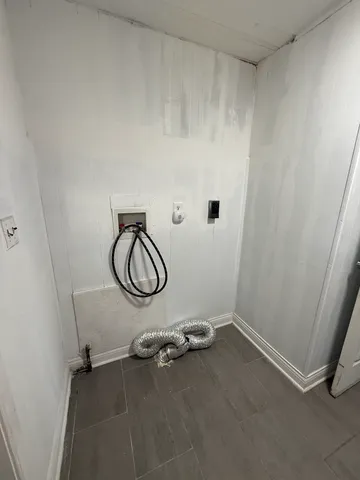 a view of a room with rack on wall