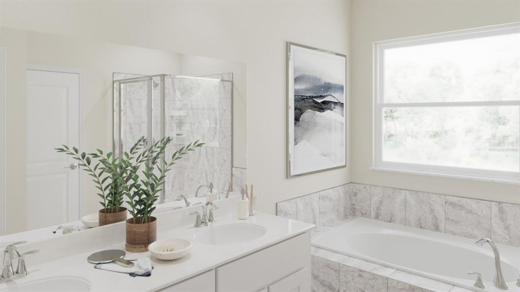 5625 Nina Way St. Cloud, FL 34771 - Photo 12 of 18 a bath room with a sink and a mirror