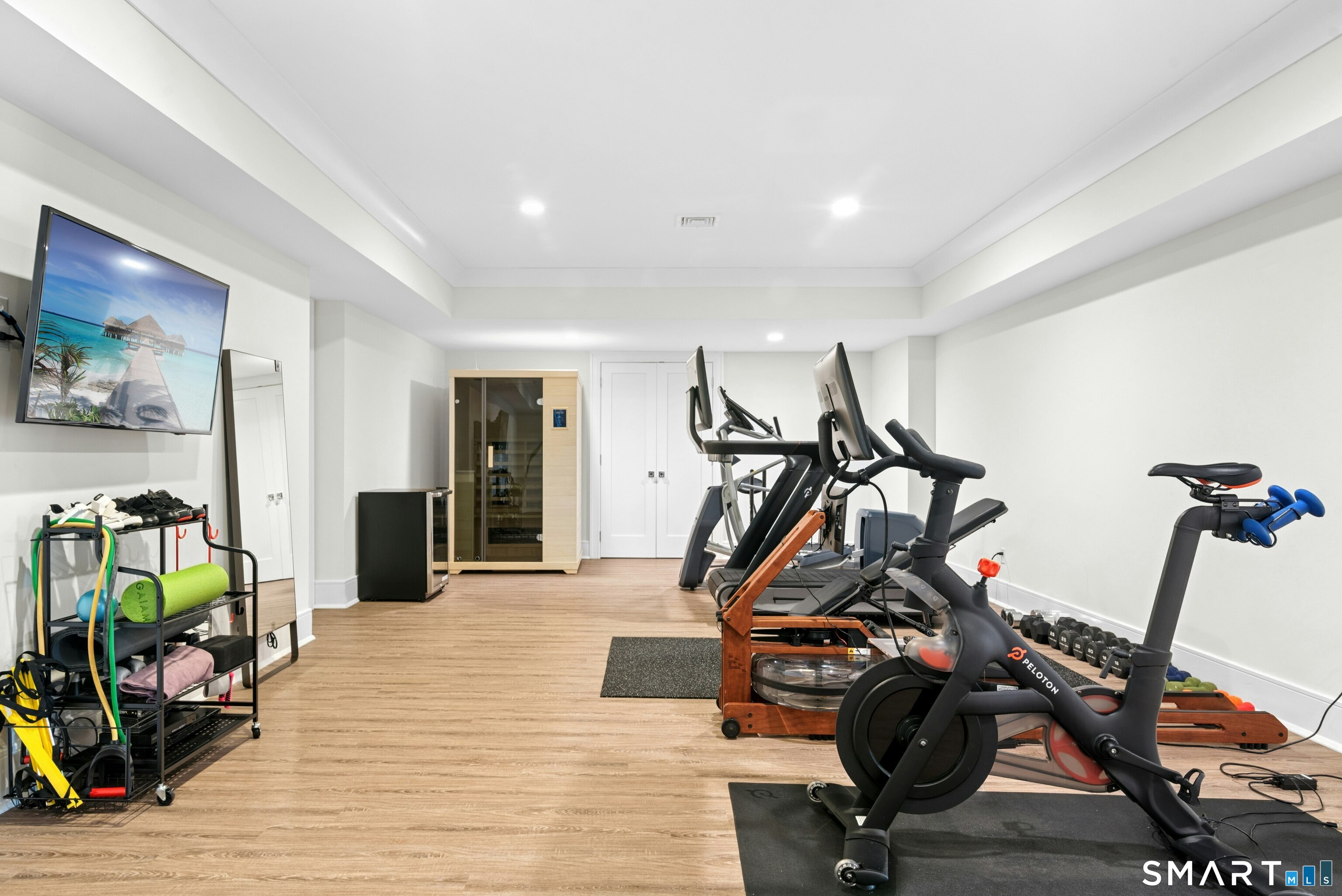 42 Hillcrest Road New Canaan, CT 06840 - Photo 32 of 38 a view of a room with gym equipment