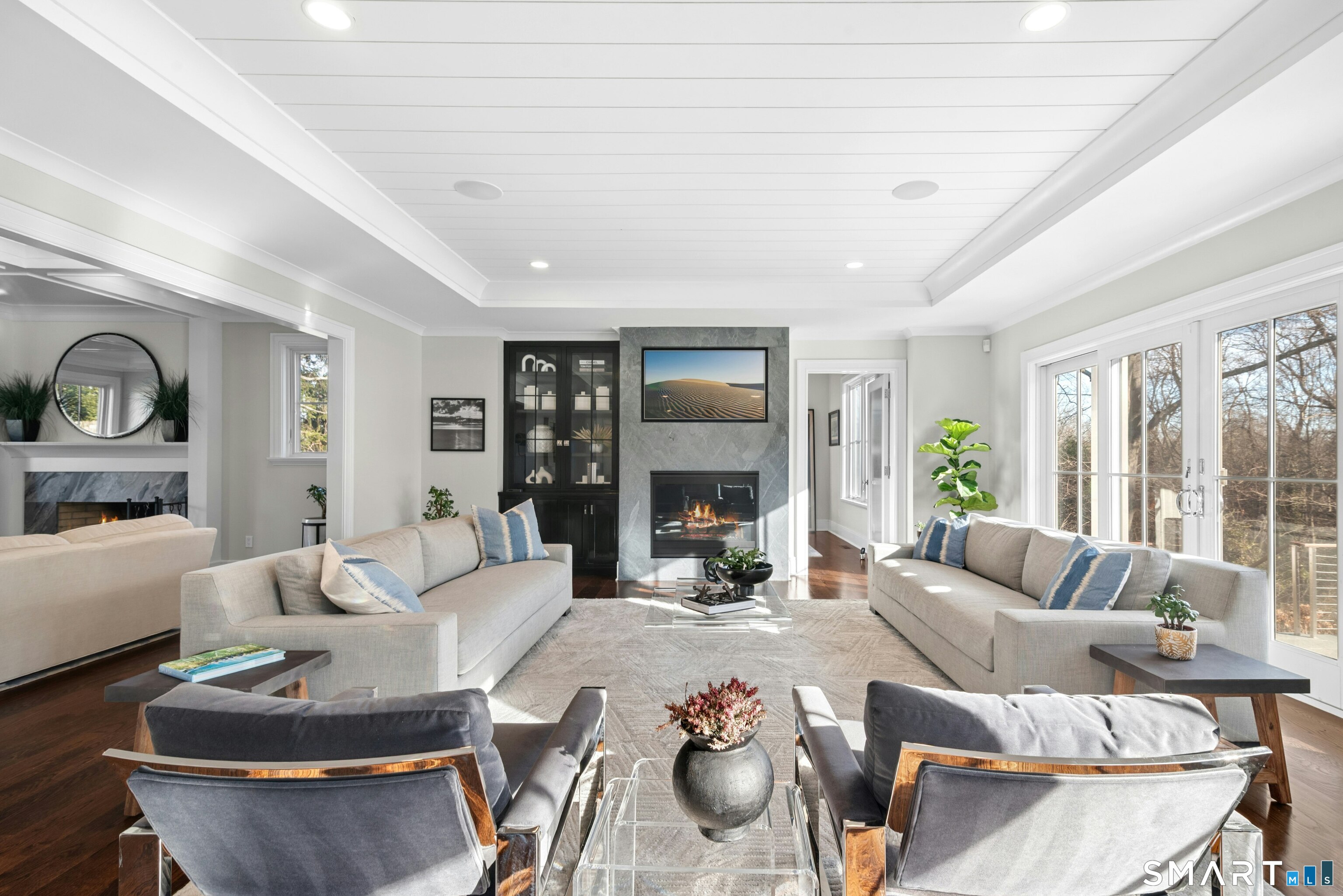 42 Hillcrest Road New Canaan, CT 06840 - Photo 8 of 38 a living room with furniture and a large window