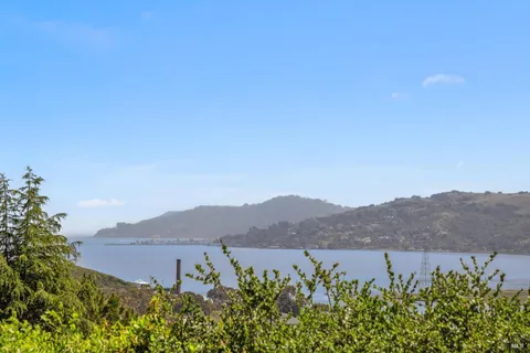 a view of a lake and a mountain