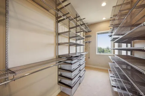 a view of a livingroom with furniture