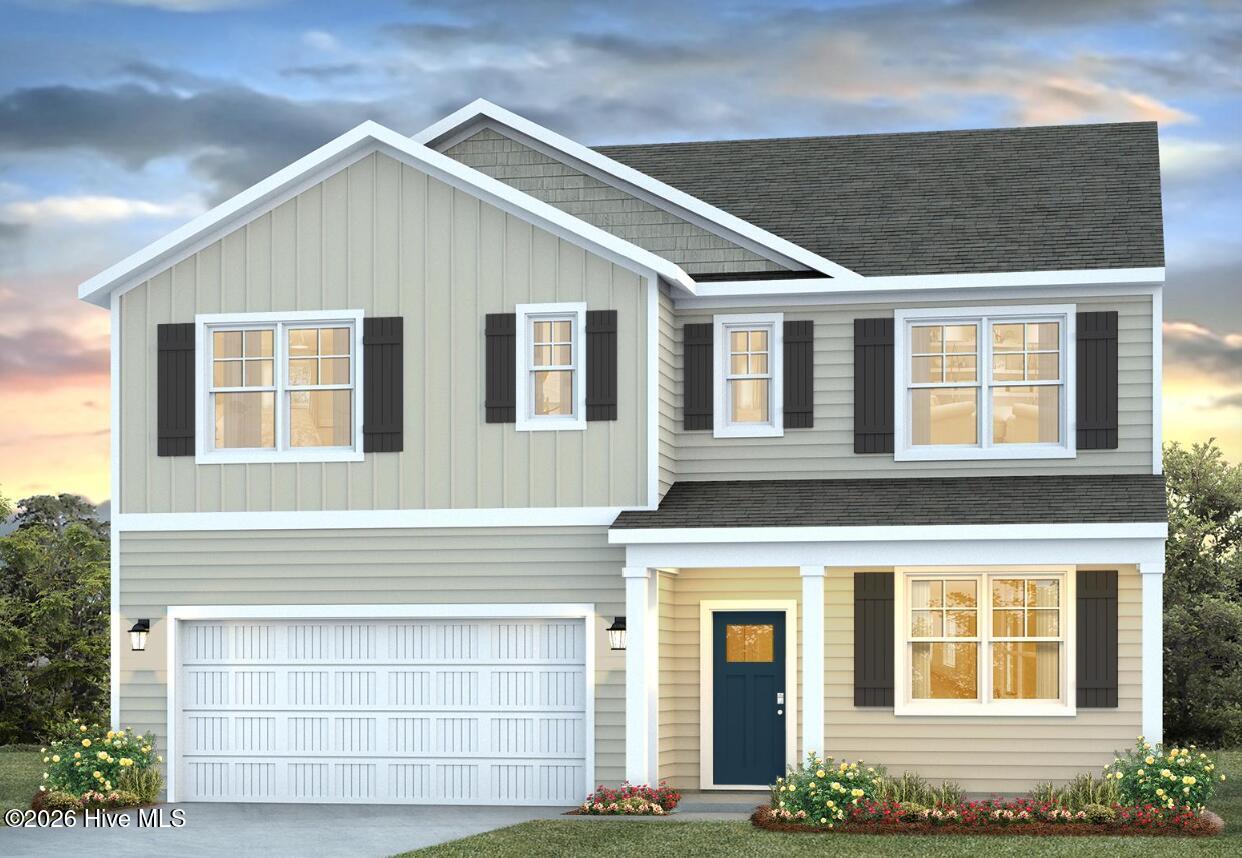 Rendering and elevation similar to actual home