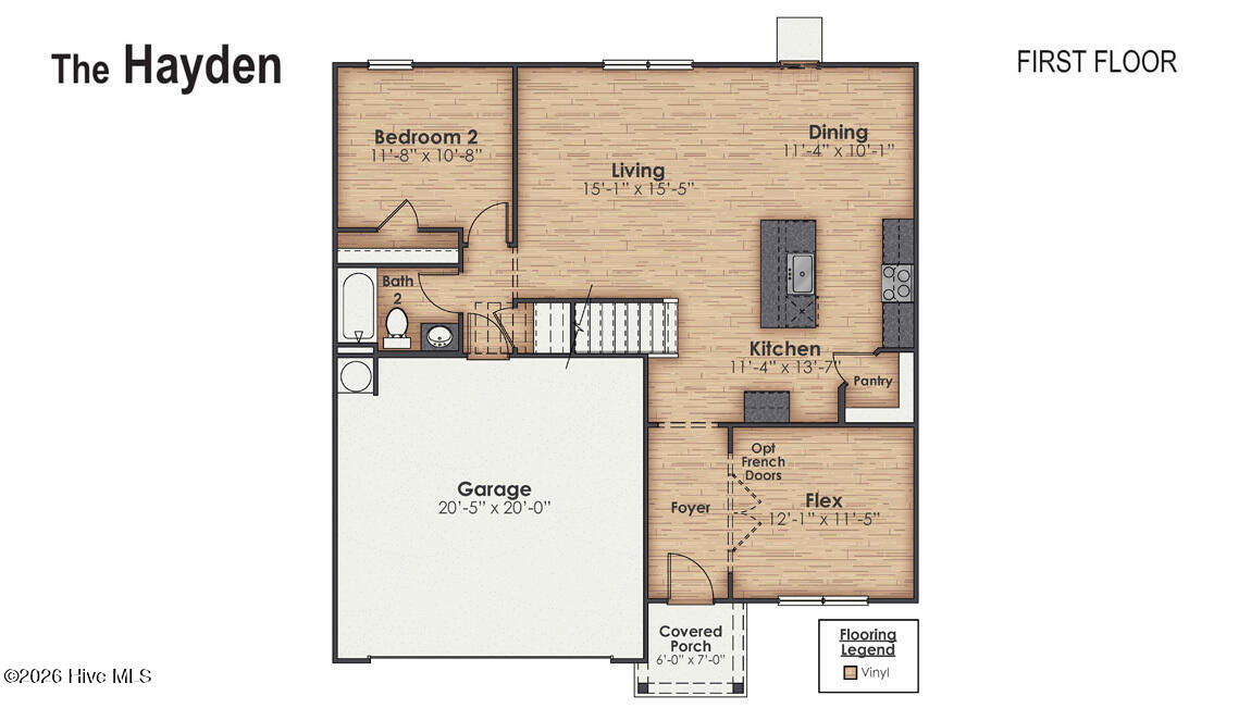 1212 Sandy Hts Loop, Unit LOT 147 Navassa, NC 28451 - Photo 2 of 40 Hayden_First Floor