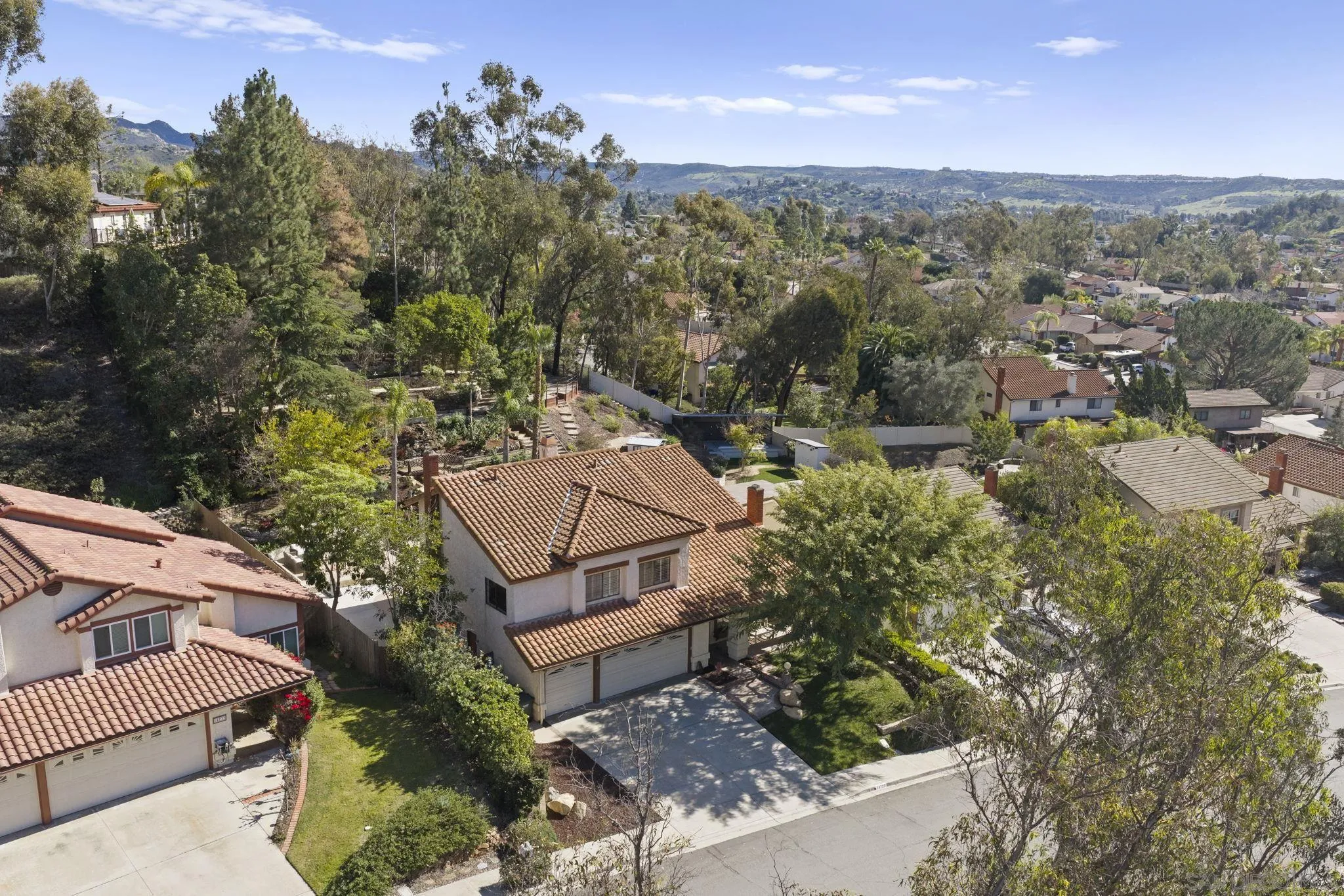 14725 Fieldview Way Poway, CA 92064 - Photo 57 of 67 an aerial view of a house with a yard
