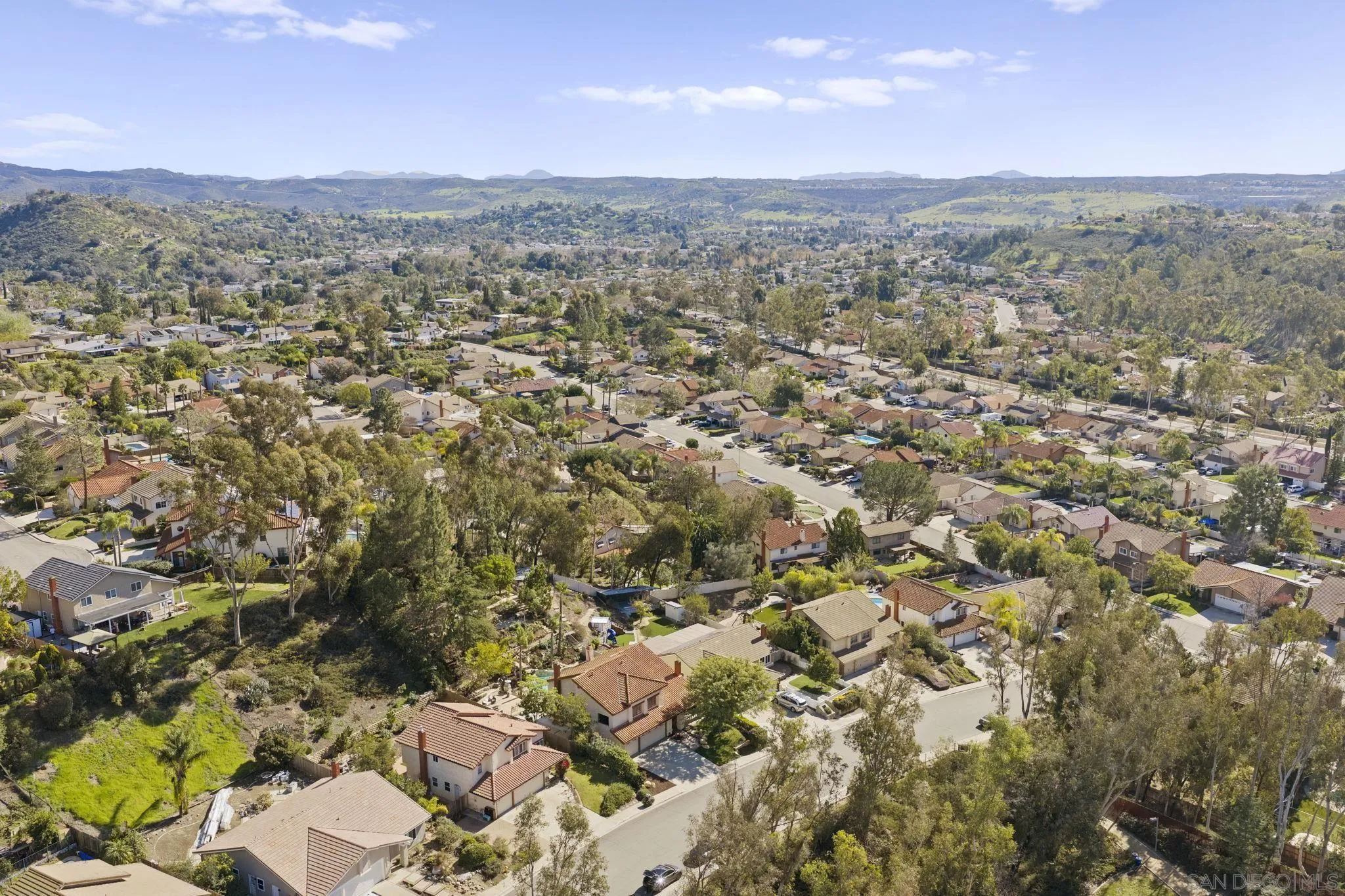 14725 Fieldview Way Poway, CA 92064 - Photo 60 of 67 an aerial view of residential houses with outdoor space