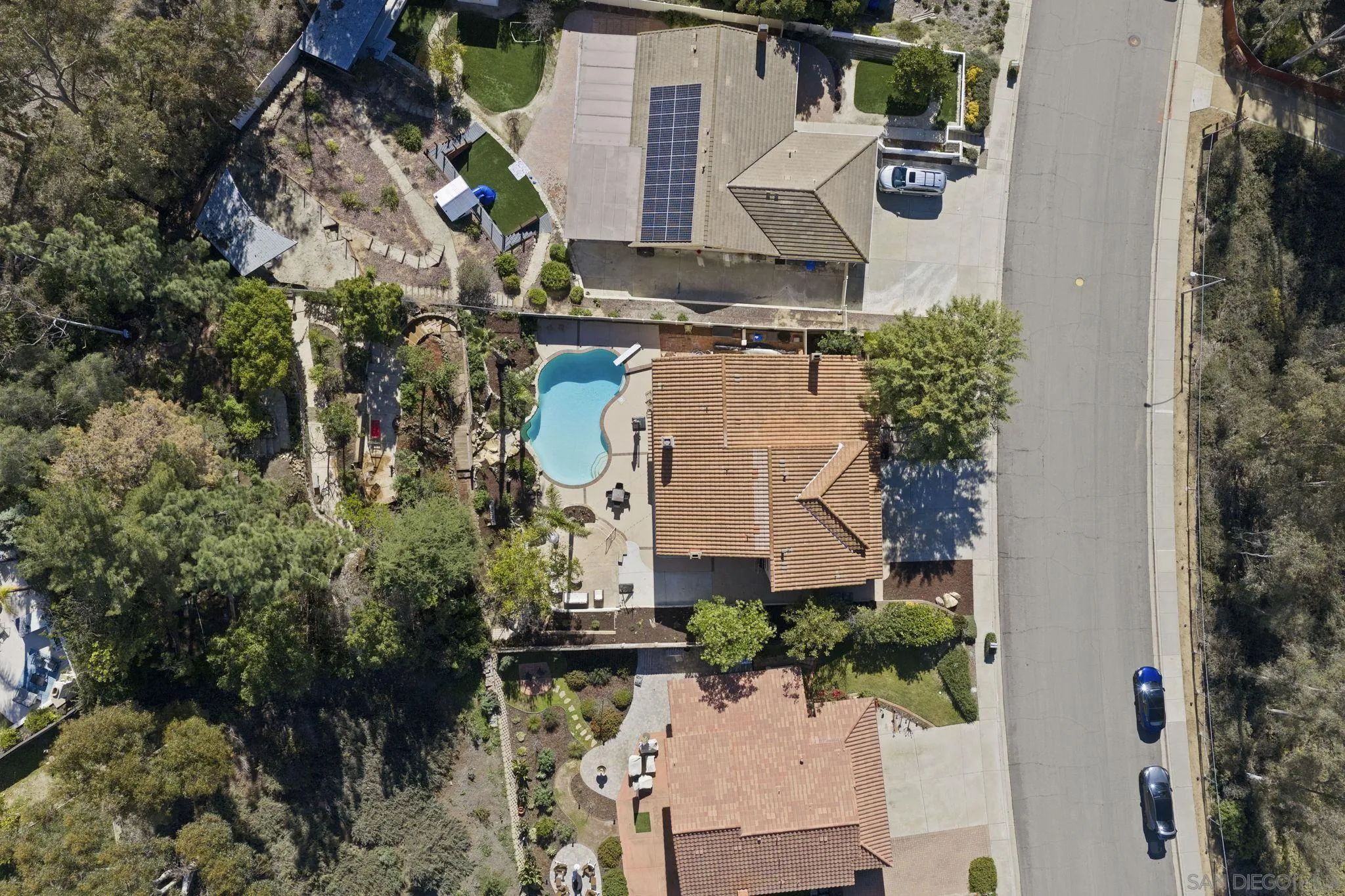 14725 Fieldview Way Poway, CA 92064 - Photo 61 of 67 an aerial view of a house with outdoor space