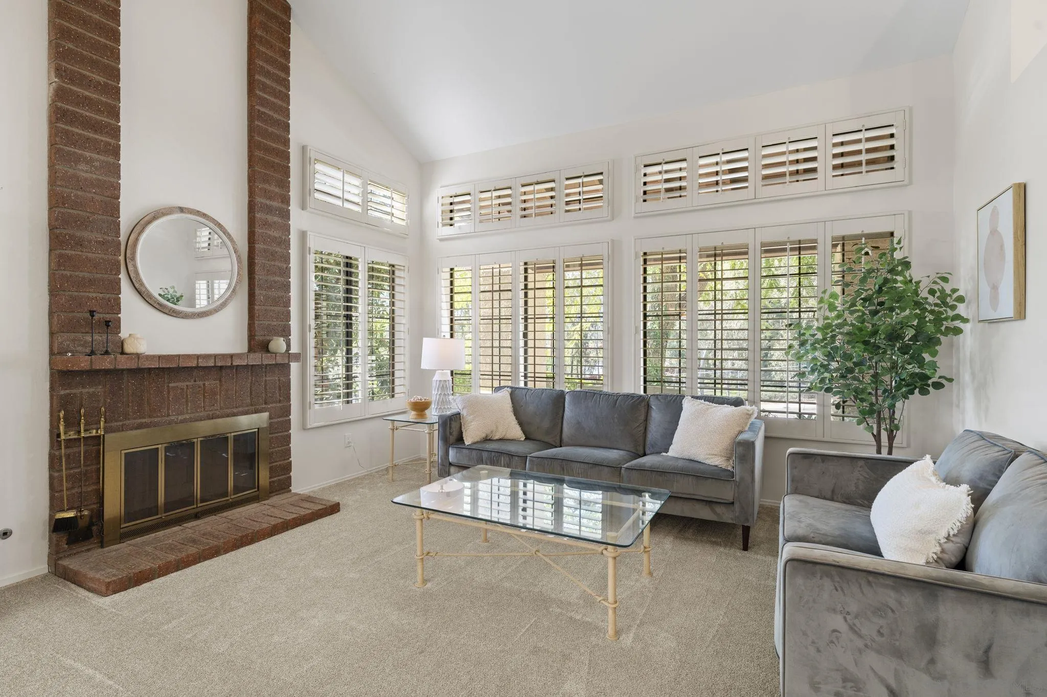 14725 Fieldview Way Poway, CA 92064 - Photo 7 of 67 a living room with furniture a fireplace and a large window