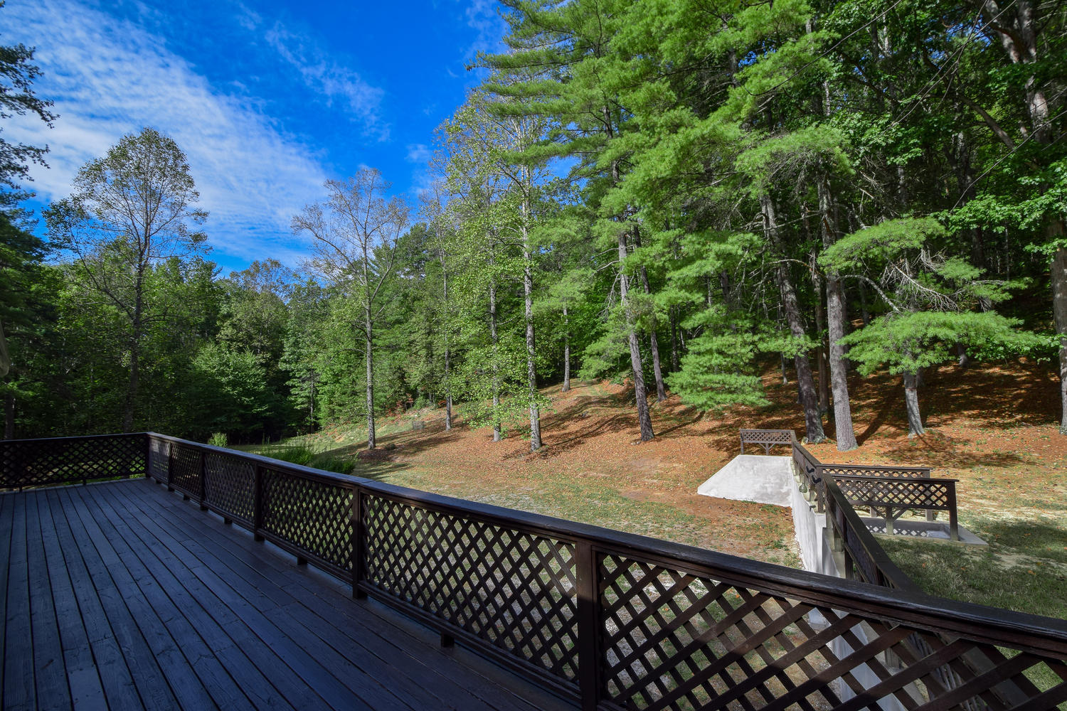 16415 Paint Bank Road Paint Bank, VA 24131 - Photo 31 of 36 a view of a balcony with wooden floor and fence