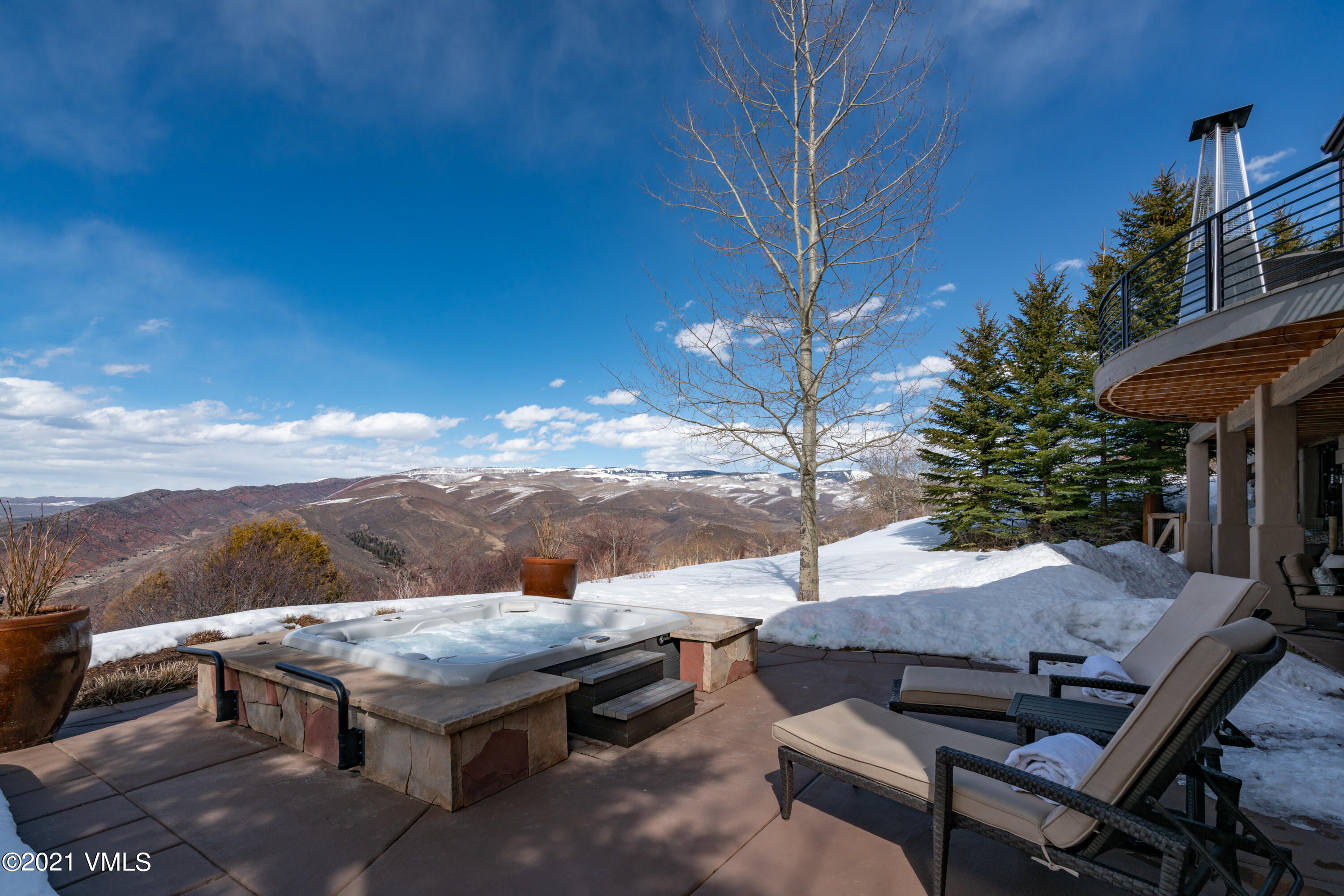 240 Casteel Ridge Edwards, CO 81632 - Photo 30 of 83 a view of house with patio furniture and a fire pit