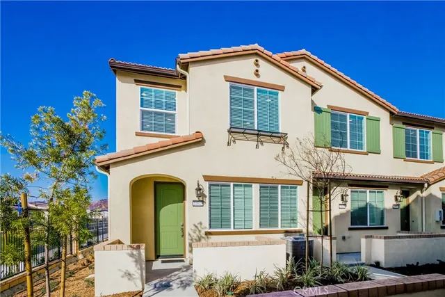 a front view of a house