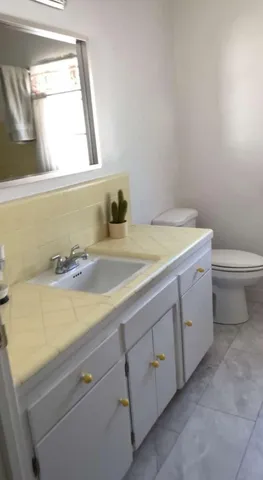 a bathroom with a sink and a toilet