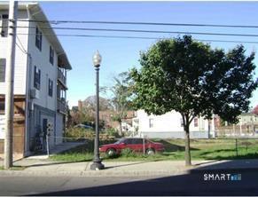 a view of a park that has a tree in it