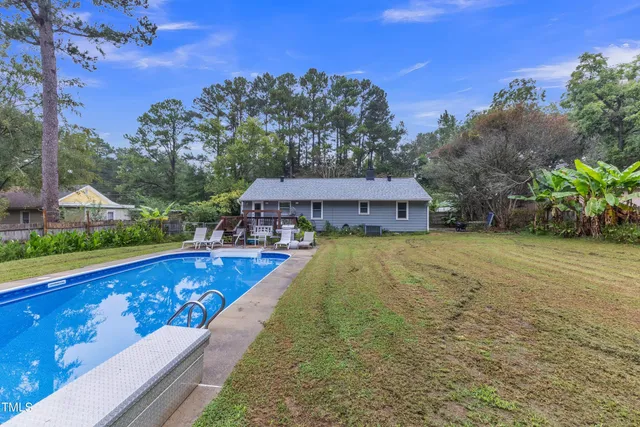 a view of an outdoor space and a yard