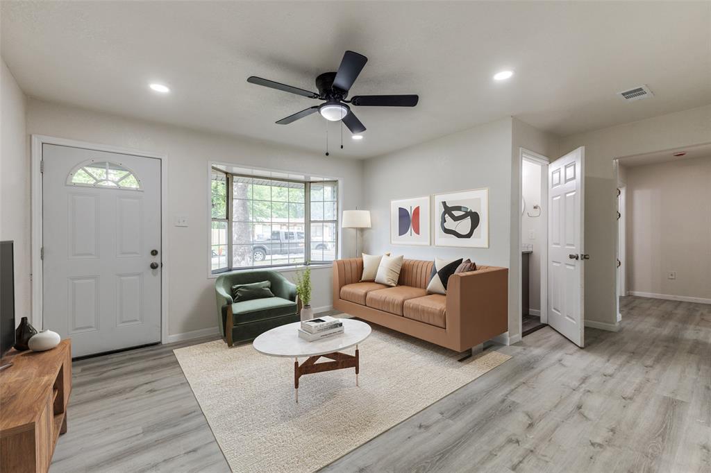 2908 Scottsbluff Drive Dallas, TX 75228 - Photo 3 of 34 a living room with furniture and a window