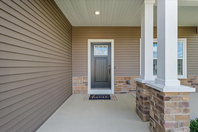 a view of door and chair