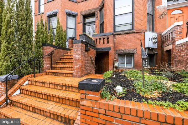 a front view of a building