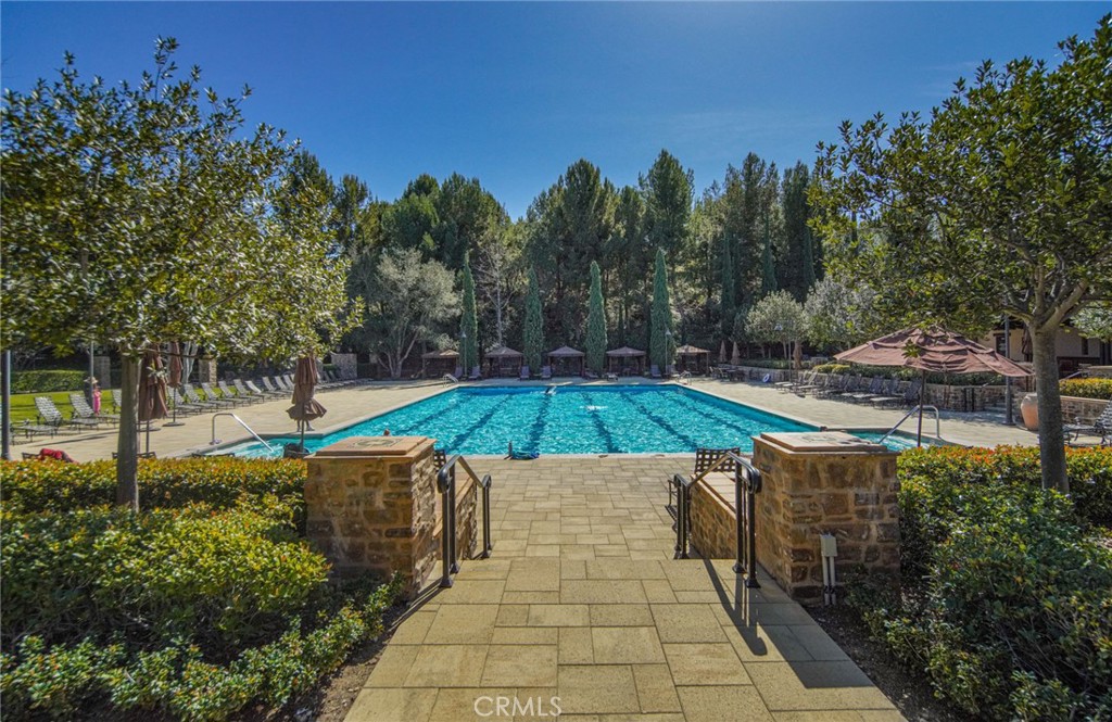 36 Blue Summit Irvine, CA 92603 - Photo 41 of 48 a view of a backyard with swimming pool