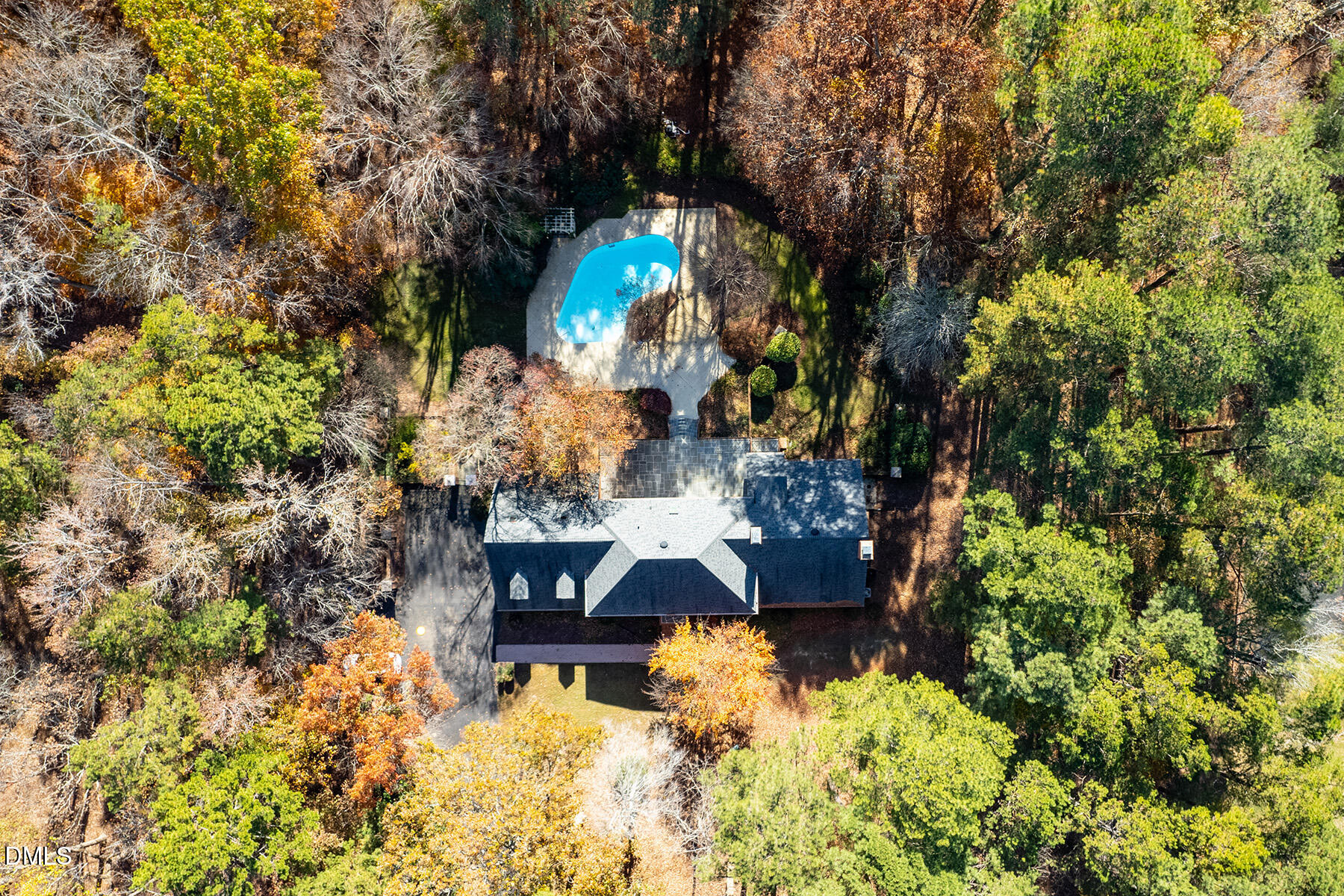 14263 Wyndfield Circle Raleigh, NC 27615 - Photo 5 of 74 a aerial view of a house with a yard and large trees