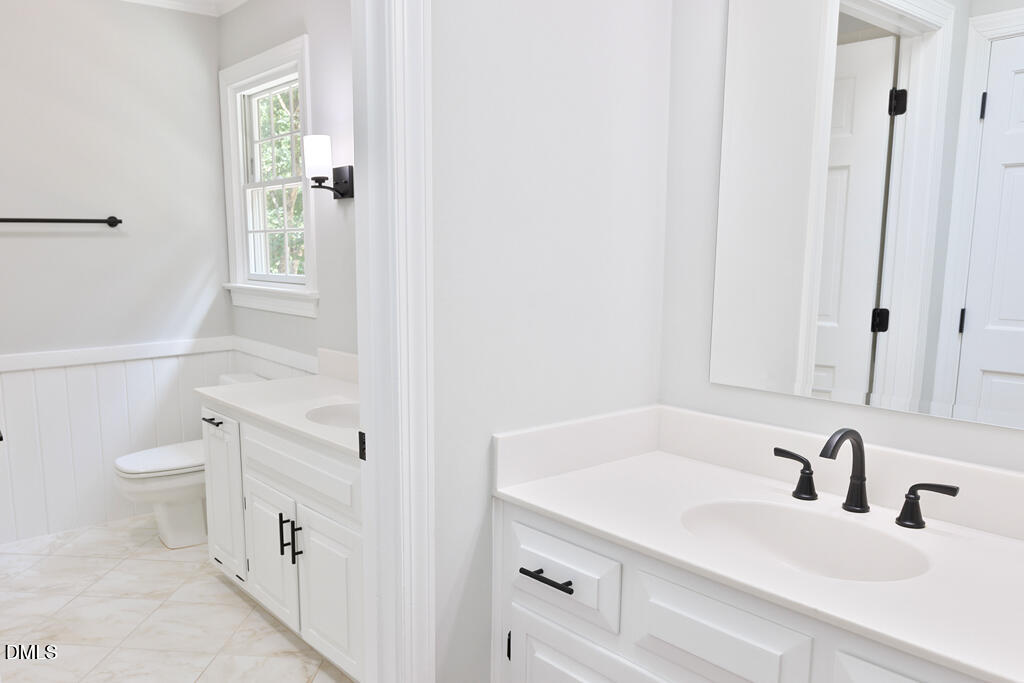 14263 Wyndfield Circle Raleigh, NC 27615 - Photo 57 of 74 a bathroom with a sink and a toilet
