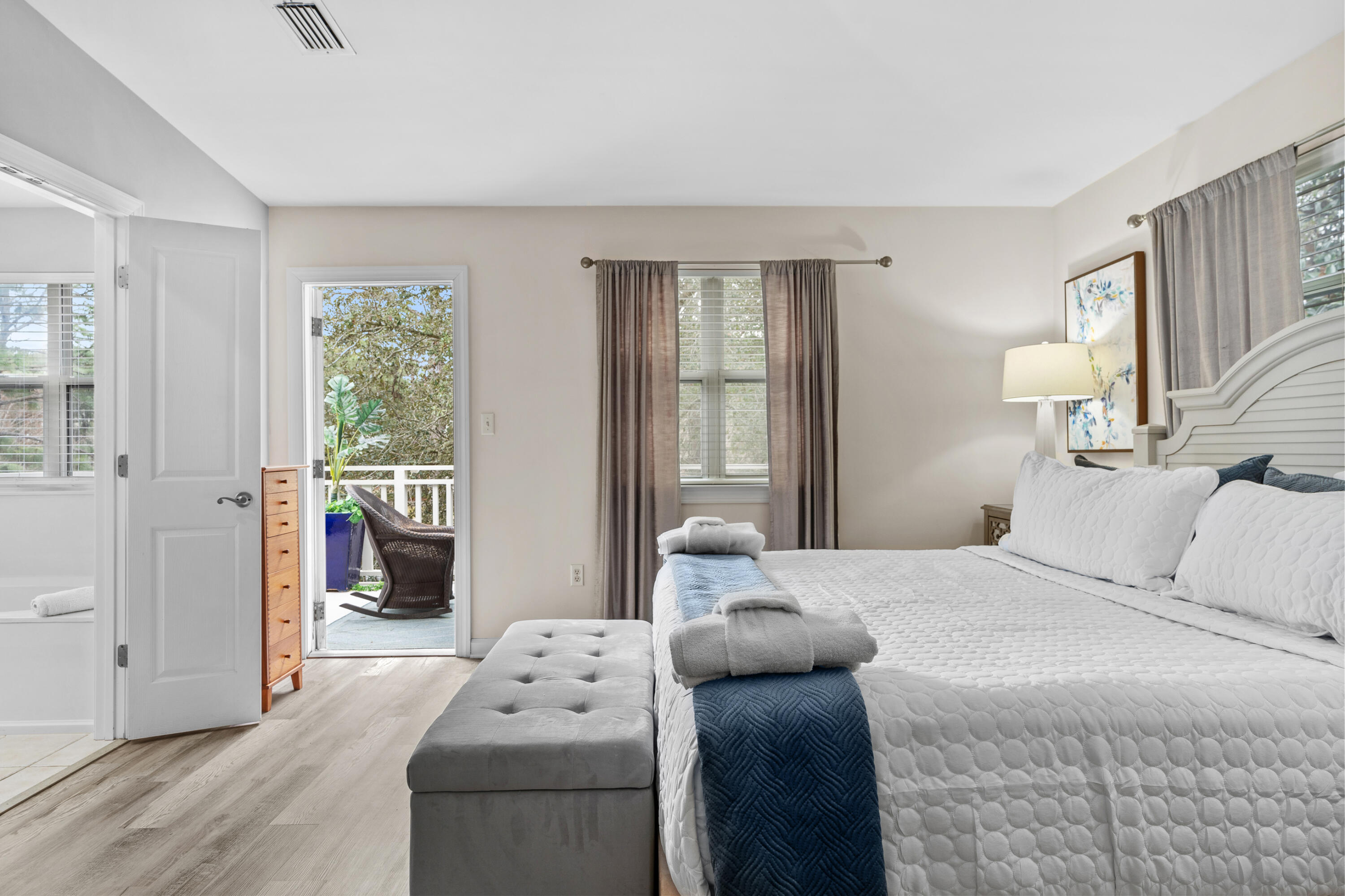 Undisclosed Address Miramar Beach, FL 32550 - Photo 31 of 51 a bedroom with a bed and a window