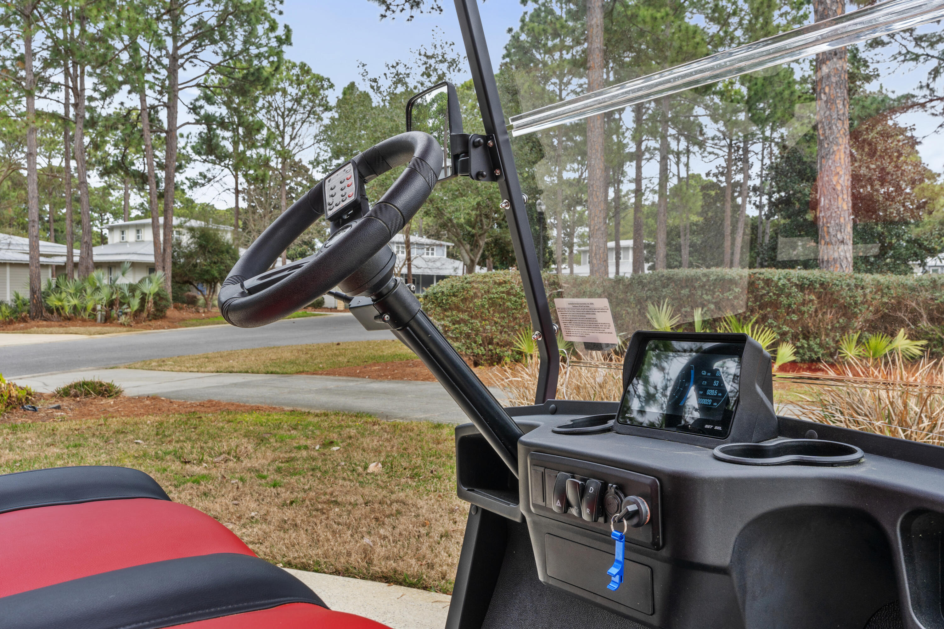 Undisclosed Address Miramar Beach, FL 32550 - Photo 51 of 51 a view of a balcony with floor to ceiling windows and wooden fence