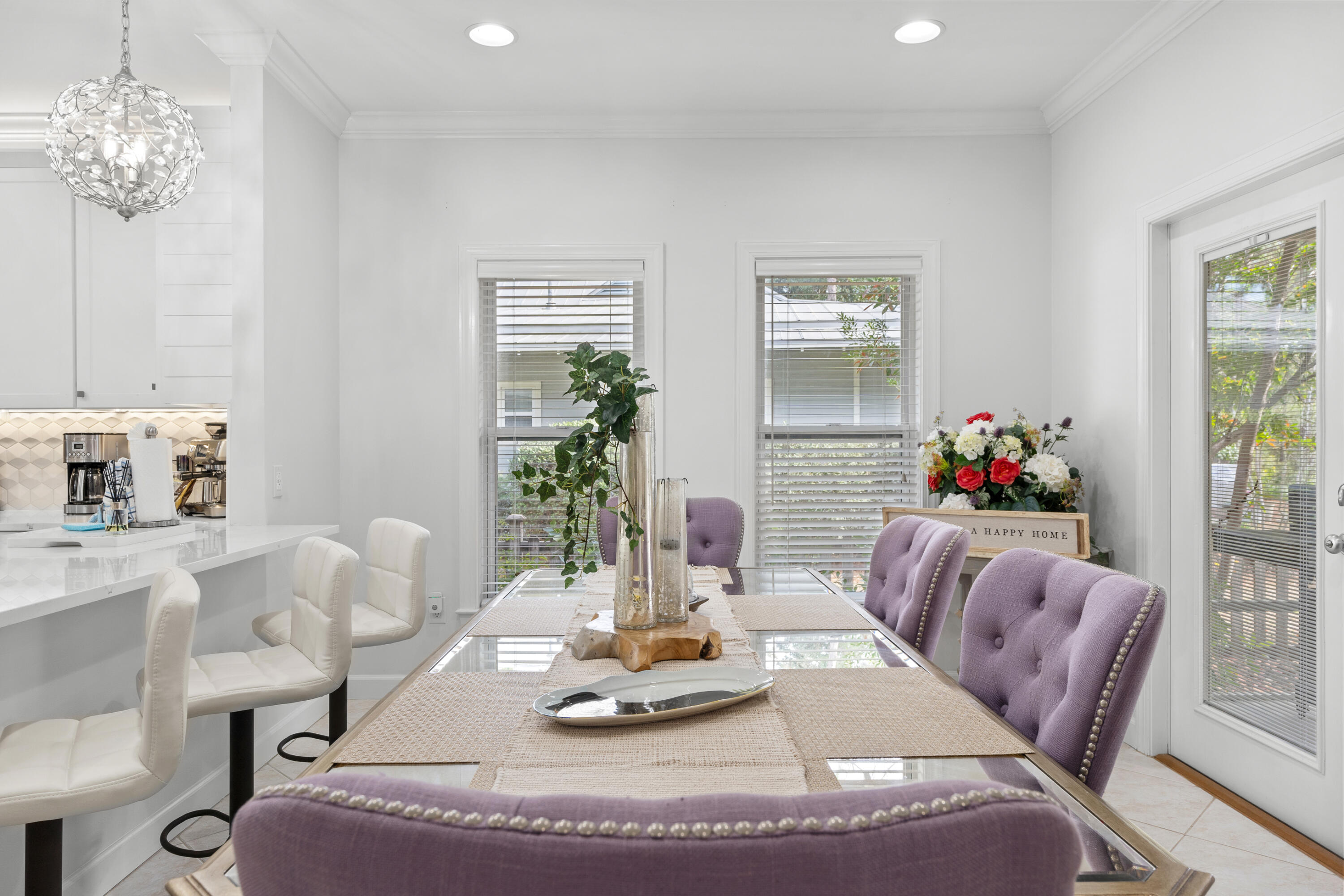 Undisclosed Address Miramar Beach, FL 32550 - Photo 8 of 51 a dining room with furniture and a chandelier