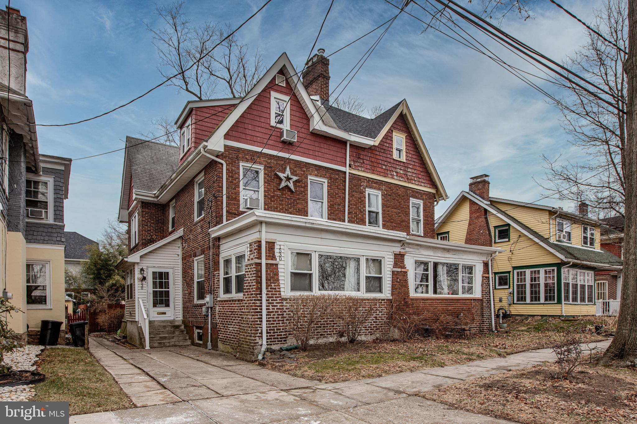 a front view of a house