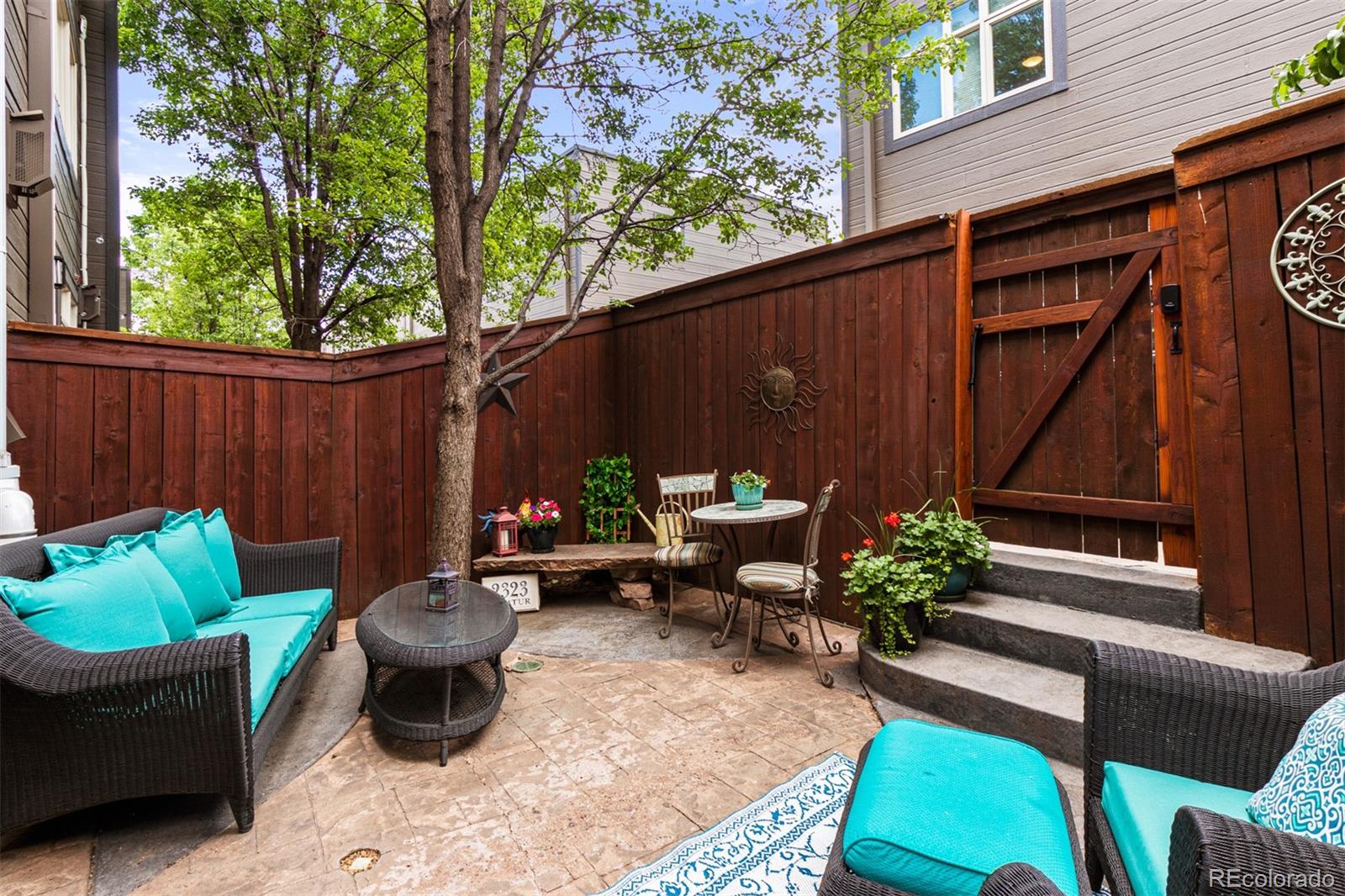 2323 Decatur Street Denver, CO 80211 - Photo 31 of 40 a backyard of a house with outdoor seating