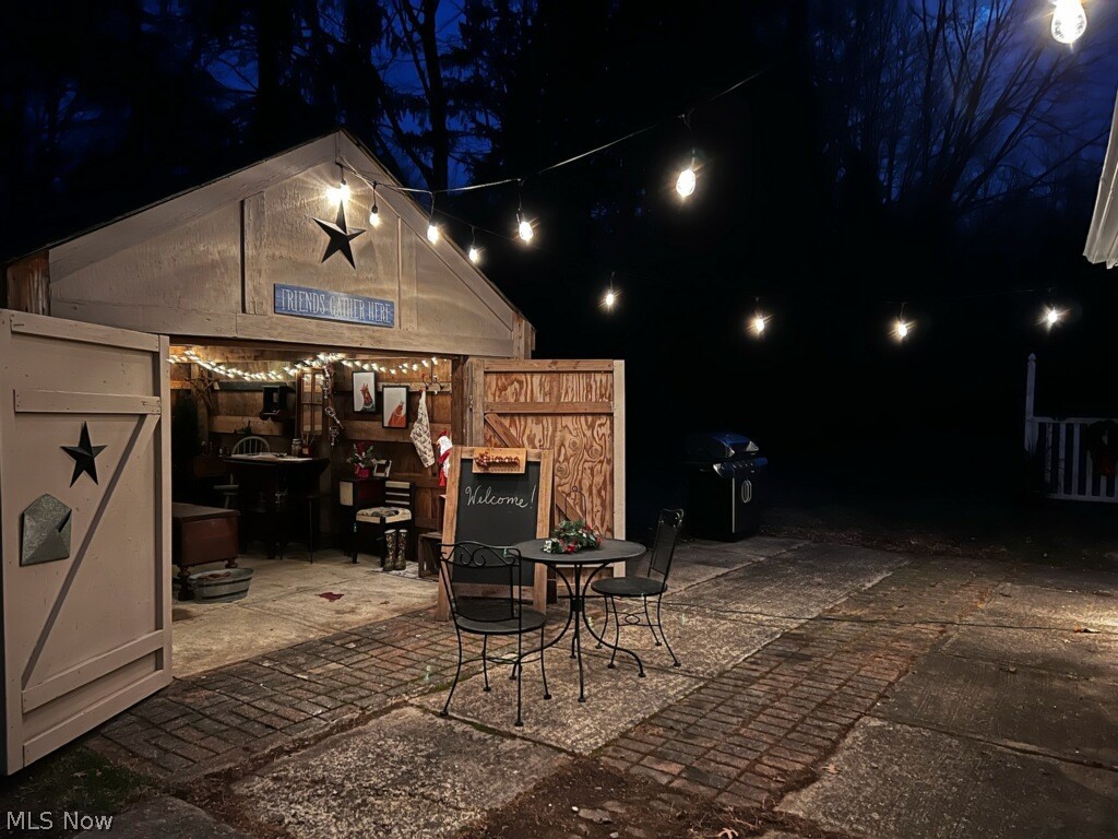 7364 Peck Road Ravenna, OH 44266 - Photo 33 of 35 15x12 "she-shed" at night!