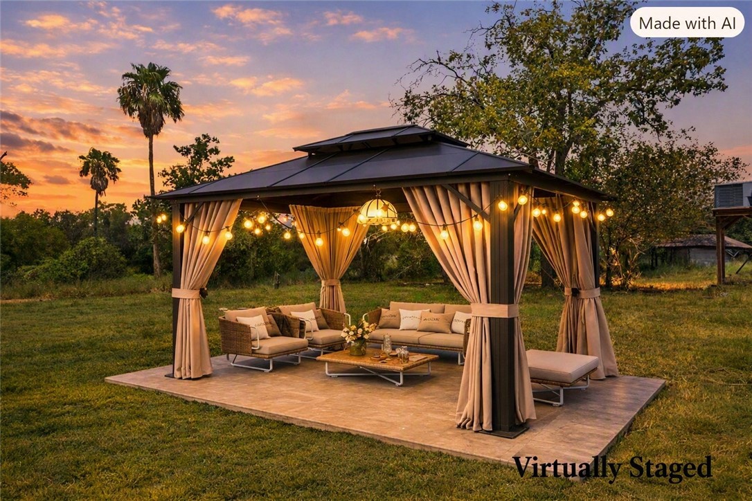 9651 County Road 505 Mathis, TX 78368 - Photo 22 of 33 Twilight gazebo