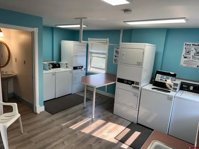 a room with storage and utility