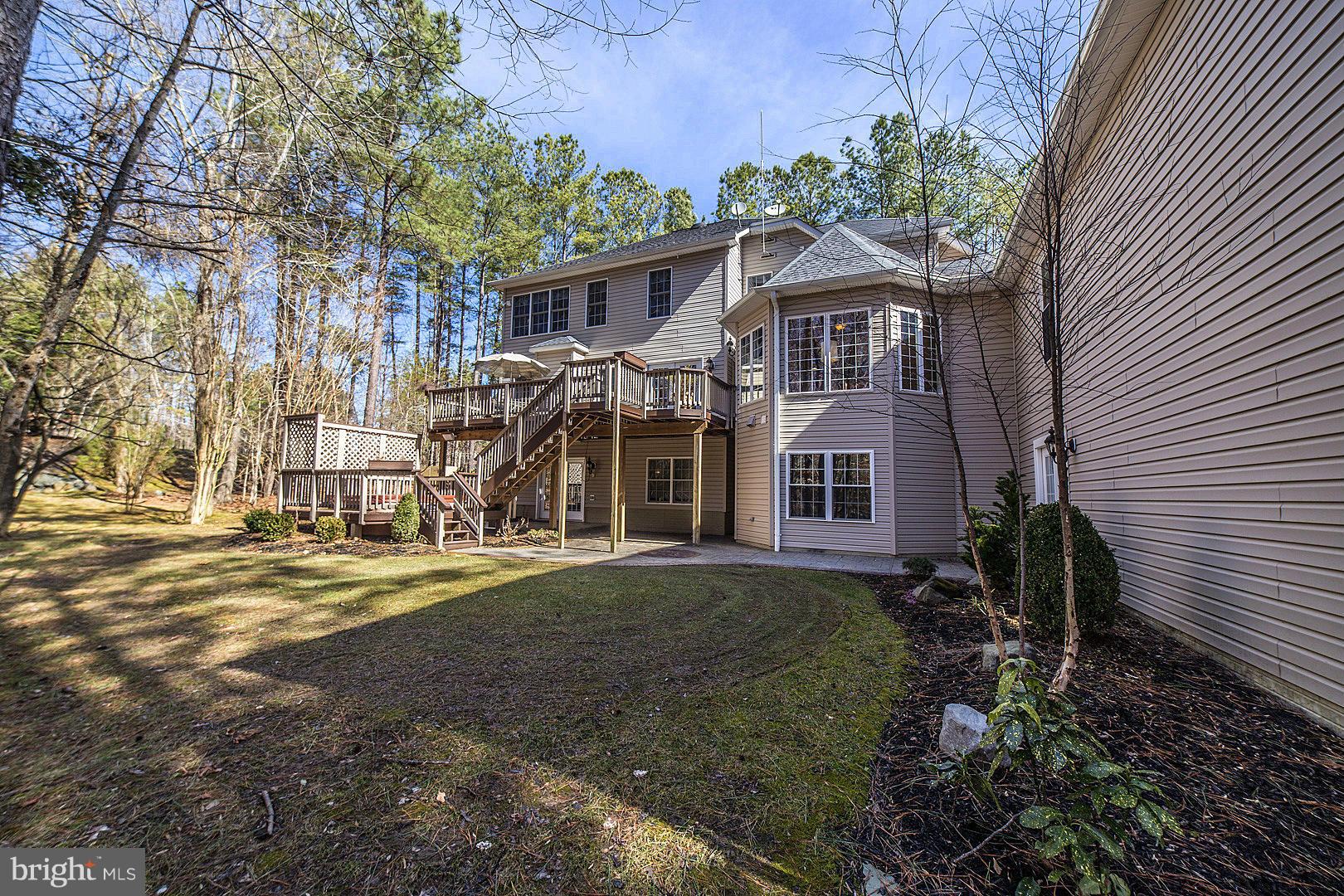 7 Beaver Ridge Road Stafford, VA 22556 - Photo 28 of 30 Back of house, patio & hot tub