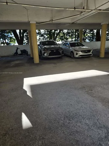 a view of parking garage