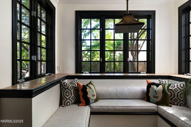 a view of livingroom with furniture and wooden floor