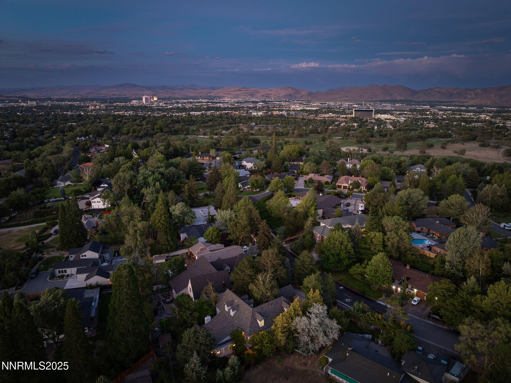 144 Greenridge Drive Reno, NV 89509 - Photo 68 of 71 an aerial view of a town with trees