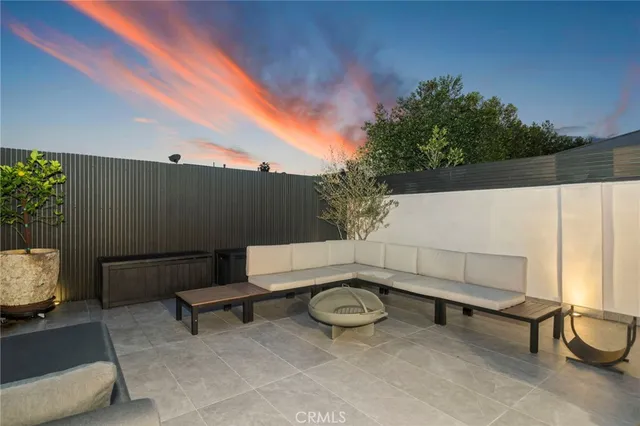 a outdoor space with furniture