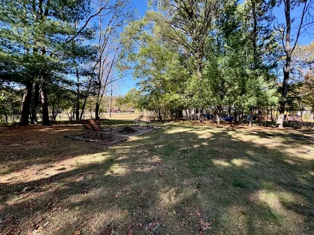 a view of road with trees