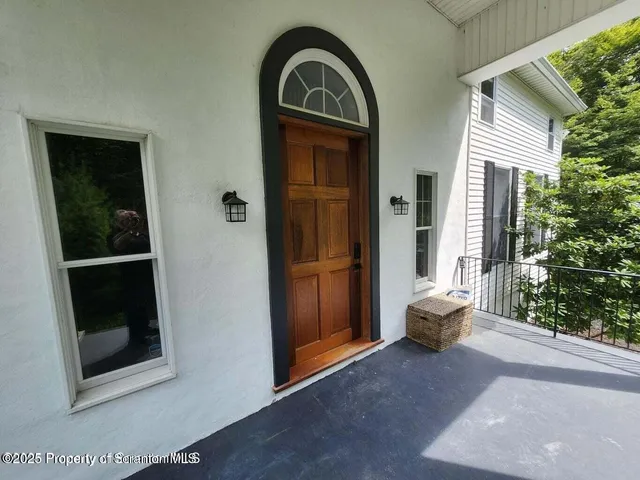 a view of front door of house