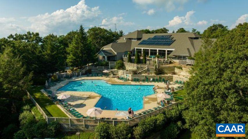 107 Chestnut Lane Roseland, VA 22967 - Photo 42 of 42 a aerial view of a house with swimming pool patio and outdoor seating