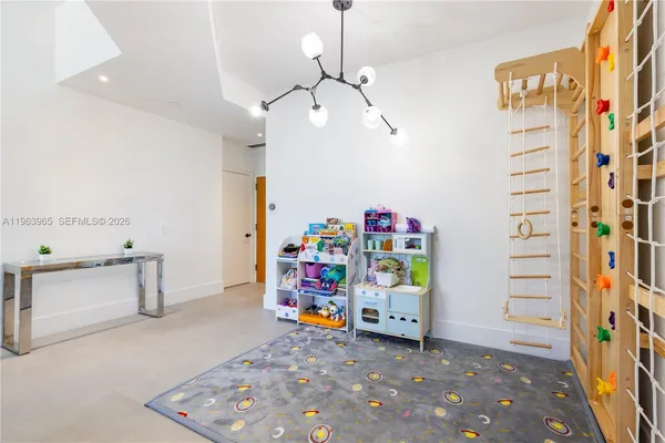 a view of a room with baby toys