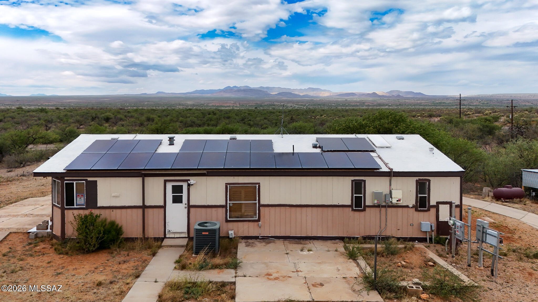 27651 South Canoa Road Amado, AZ 85645 - Photo 20 of 20 an aerial view of a house with a yard