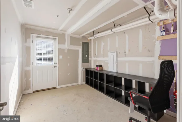 a room with furniture