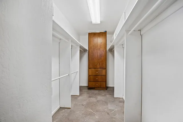 a view of closet area