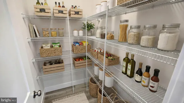 a view of storage and utility room