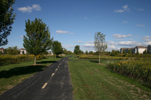 287 Springbrook Trail South Oswego, IL 60543 - Photo 13 of 14 a view of a lake with houses
