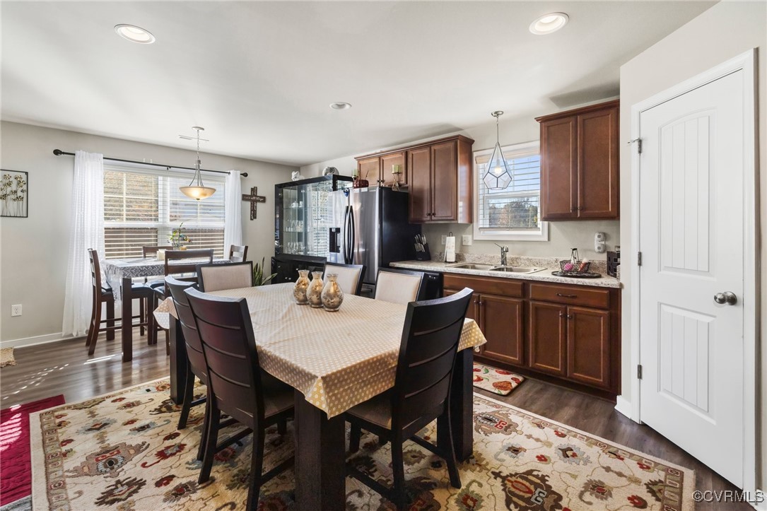 7313 Appelman Road Chesterfield, VA 23832 - Photo 8 of 21 Dining area with dark hardwood / wood-style floori