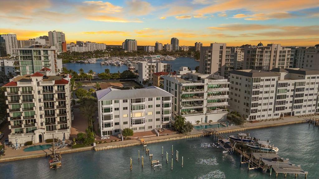 174 Golden Gate Point, Unit 32 Sarasota, FL 34236 - Photo 45 of 46 a view of a city with tall buildings